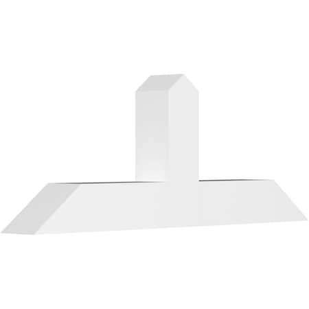 Ekena Millwork Portland Architectural Grade PVC Gable Bracket, 36"W x 13 1/2"H x 4"D x 4"F, 9/12 Pitch GBP036X14X0404POR00